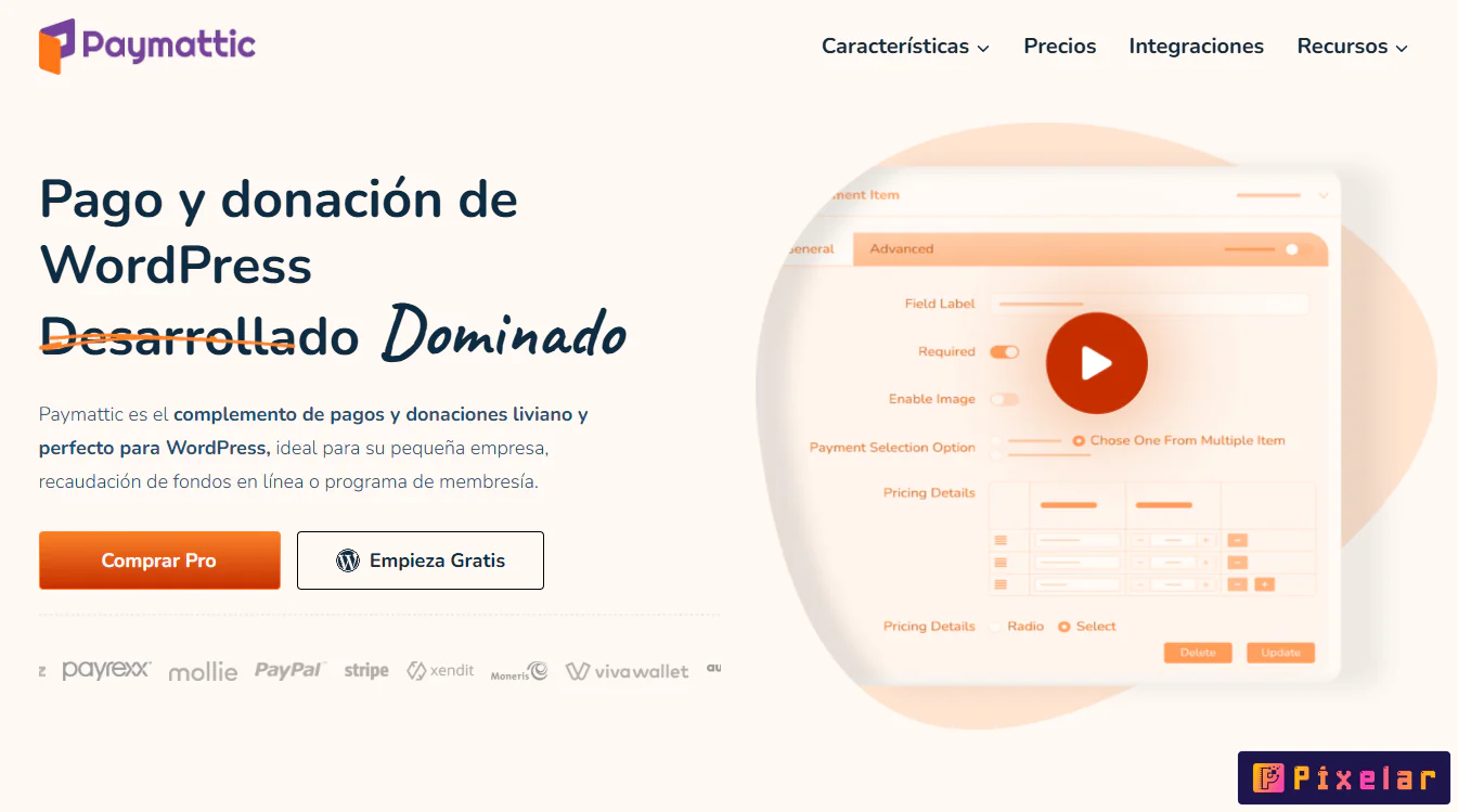 Paymattic Pro - La Solución Todo-en-Uno de Pagos y Formularios para WordPress