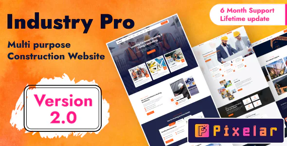 Industry PRO - Solución Web Multifuncional para Constructoras y Agencias (Plantilla + CMS Premium)