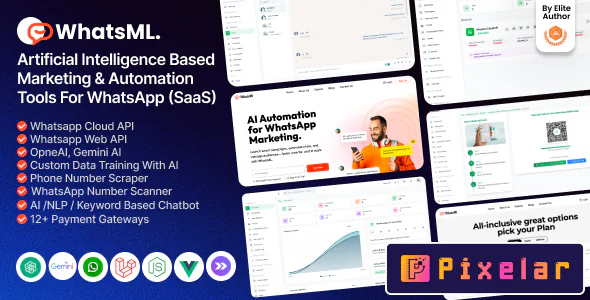 WhatsML - Script de Automatización y Marketing para WhatsApp (Código Fuente SaaS)