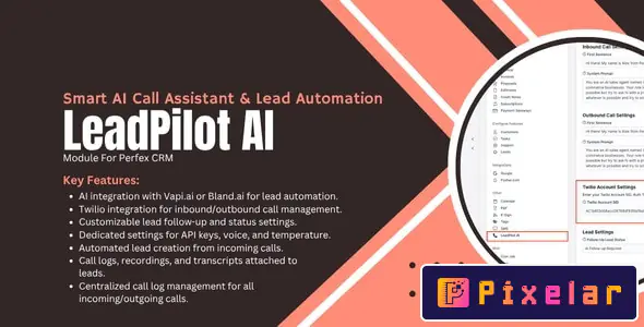 LeadPilot - Asistente de Llamadas con IA y Automatización de Leads para Perfex CRM