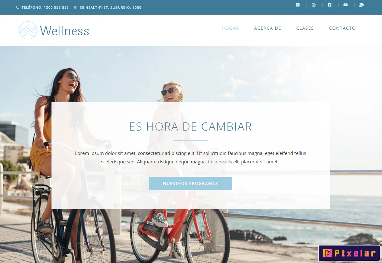 Wellness - Kit de Plantillas Elementor para Spa, Yoga, Terapia y Centros de Bienestar