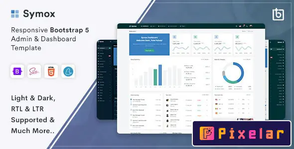 Symox - Plantilla de Panel de Administración y Dashboard 🚀📈