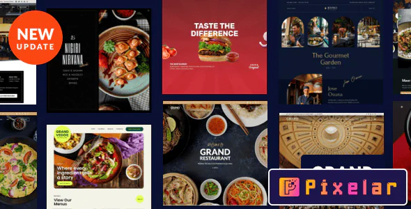 Grand Restaurant - Tema WordPress Especializado para Restaurantes y Negocios Gastronómicos