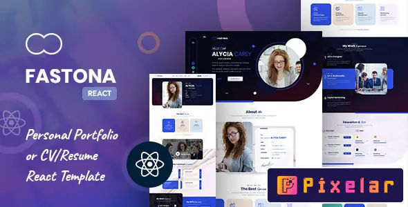 Fastone - Plantilla React para Portafolio Personal y CV 📄✨
