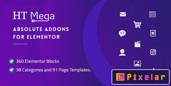 HT Mega Pro v2.0.9 – El Kit Completo de Addons Profesionales para Elementor