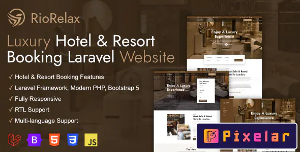 RioRelax - Plataforma de Reservas para Hoteles de Lujo y Resorts (Laravel)
