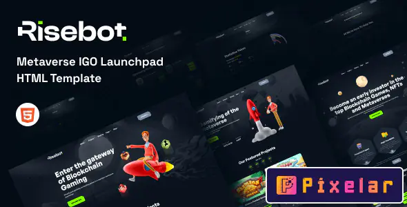 Risebot - Plantilla HTML para Metaverso y IGO 🌐🚀