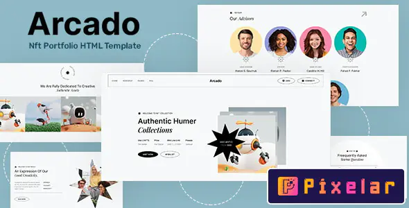 Arcado - Plantilla HTML para Portafolio de NFT ✨🎨