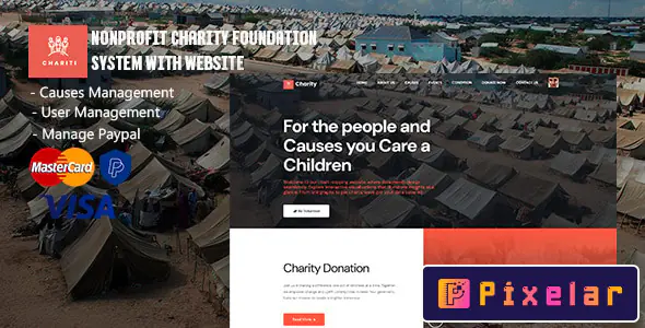 Charity - Sistema para Fundaciones y ONGs con Sitio Web (Código Fuente)