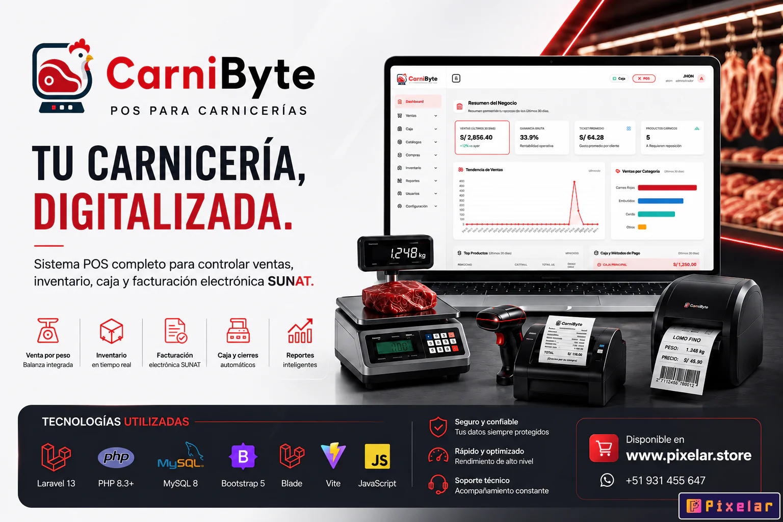 CarniByte POS v2.0: El Sistema de Gestión Completo con Facturación Electrónica SUNAT para tu Carnice