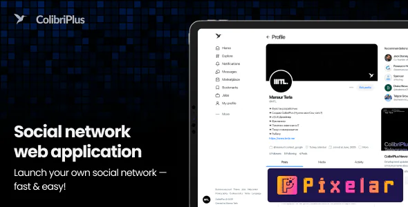 ColibriPlus - Plataforma de Red Social Completa (Solución Web Avanzada)