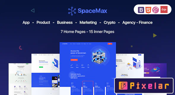 SpaceMax - Plantilla HTML Multipropósito para el Futuro ✨🚀