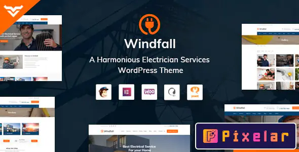 Windfall - El Tema de WordPress para Servicios de Electricistas