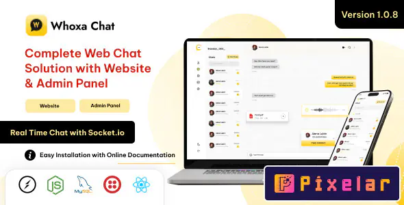 Whoxa Chat – Clon de WhatsApp Web con Node.js | Chat Grupal y Privado