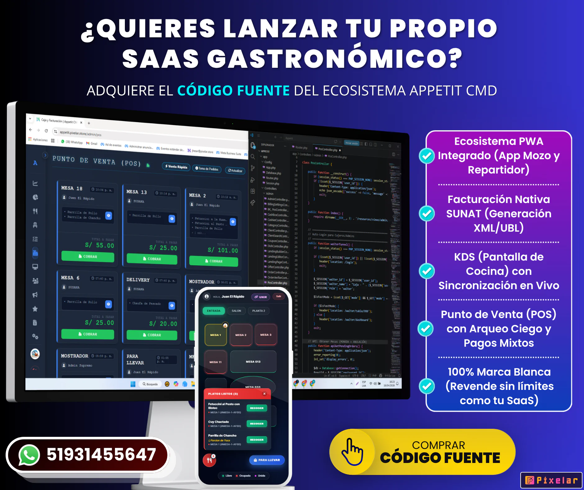 Appetit CMD - Sistema SaaS de Gestión para Restaurantes, Delivery & App Drivers