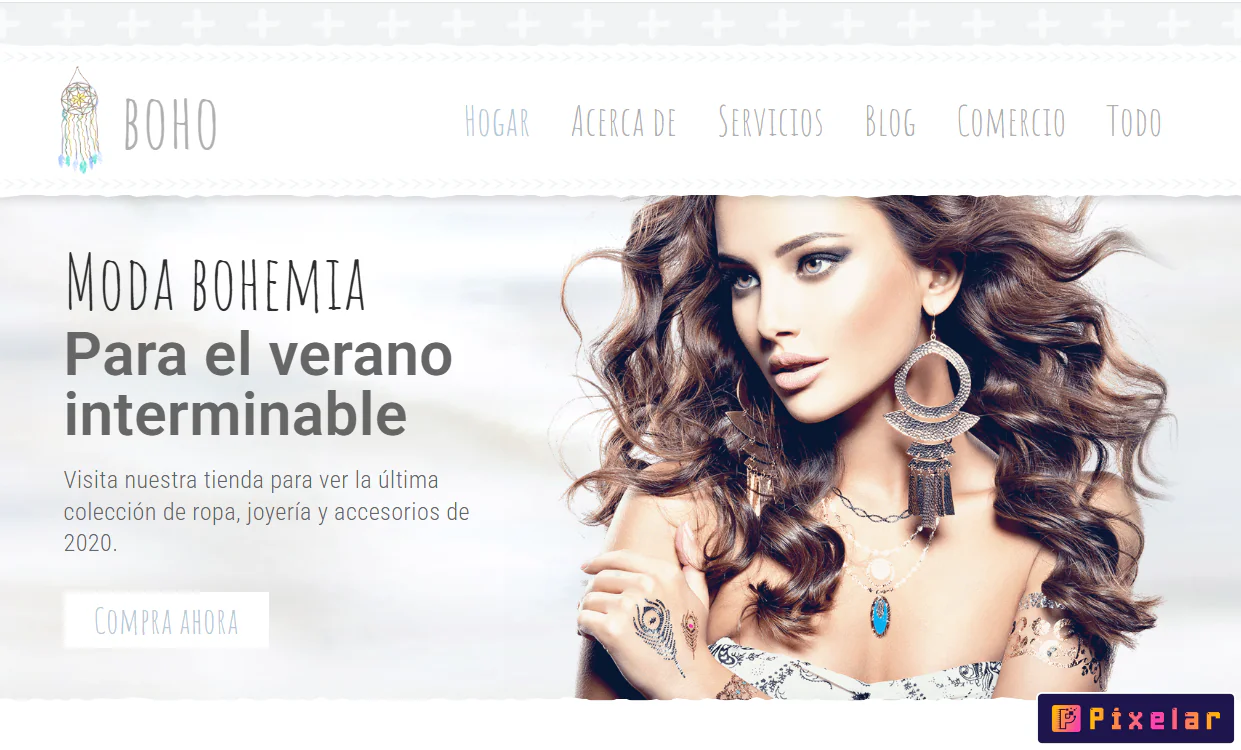 Boho Babe - Kit de Plantillas Elementor para Estilo de Vida Bohemio, Moda y Fotografía