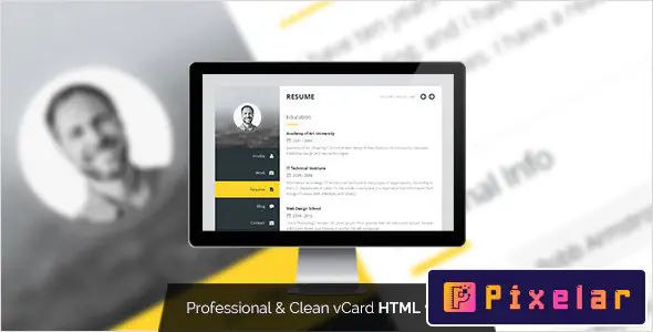 Premium Layers - Plantilla HTML para vCard y Currículum 📄✨